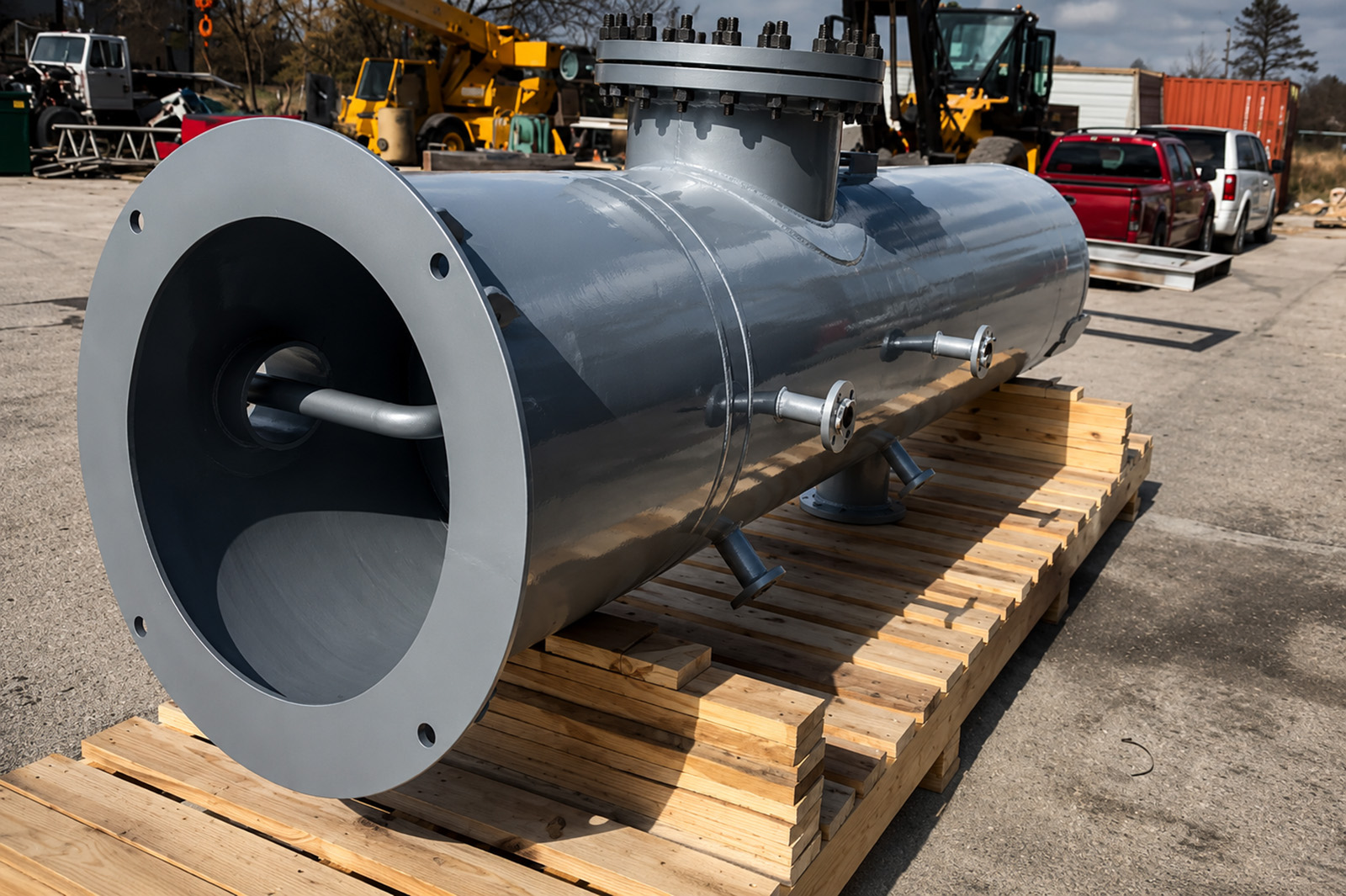 Industrial heat exchanger fabrication